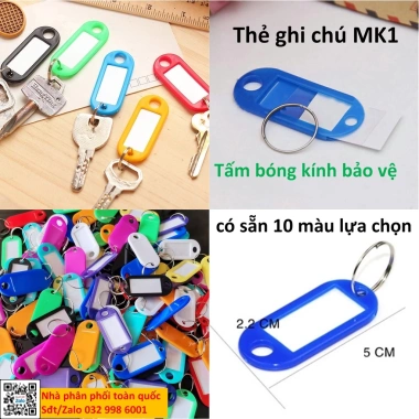 Bộ 10 Thẻ chìa khóa và Móc khóa Tag vali - Name tag ghi thông tin, giá chỉ 10.000₫