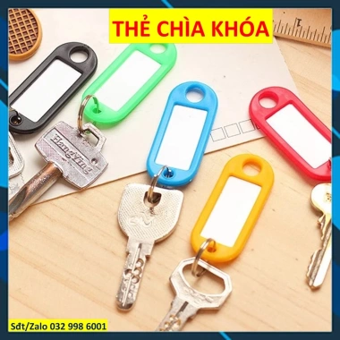 Bộ 10 Thẻ chìa khóa và Móc khóa Tag vali - Name tag ghi thông tin, giá chỉ 10.000₫