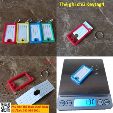 Bộ 10 Thẻ chìa khóa và Móc khóa Tag vali - Name tag ghi thông tin, giá chỉ 10.000₫