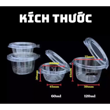 Bộ 100 hũ sốt liền 2oz và 4oz Đựng sốt tiện lợi, giá chỉ 19.000đ, giảm mạnh