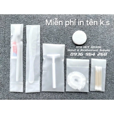 Bộ 100 Túi Bàn Chải, Lược, Bông Tai, Dao Cạo Cho Khách Sạn - Giá Ưu Đãi 20.000₫ 2