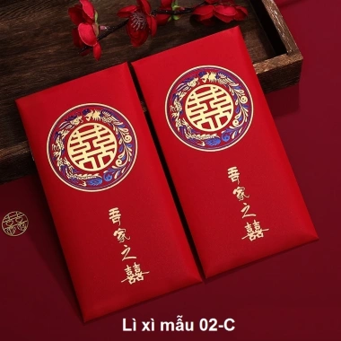 Bộ 10/15/20 cái Lì xì Cưới Hỏi Nạp Tài Bê Tráp Đám Cưới, Tết, 22.537 VND