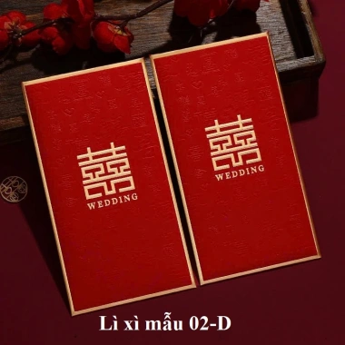 Bộ 10/15/20 cái Lì xì Cưới Hỏi Nạp Tài Bê Tráp Đám Cưới, Tết, 22.537 VND