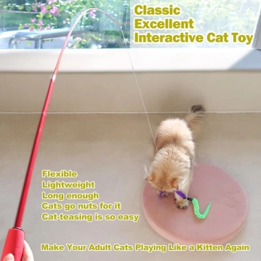 Bộ 11 món đồ chơi đa năng cho mèo: ba tầng, cần câu, tease stick, giảm giá 162.000₫