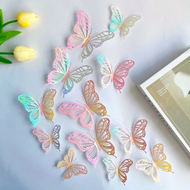 Bộ 12 Con Bướm 3D Đa Màu BG2 - Trang Trí Tường Tiệc Cưới Sinh Nhật, Đạo Cụ Quay Video - Chỉ 22.000₫ 4 Bộ 12 Con Bướm 3D Đa Màu BG2 - Trang Trí Tường Tiệc Cưới Sinh Nhật, Đạo Cụ Quay Video - Chỉ 22.000₫ 4