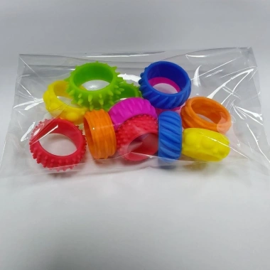 Bộ 12 Fidget Silicon Trẻ Em Vòng Cảm Giác Giải Nén Nhẫn Đa Năng Đồ Chơi Giá Ưu Đãi
