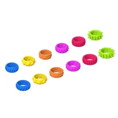 Bộ 12 Fidget Silicon Trẻ Em Vòng Cảm Giác Giải Nén Nhẫn Đa Năng Đồ Chơi Giá Ưu Đãi