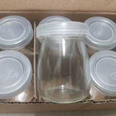 Bộ 12 hũ thủy tinh làm sữa chua - Đựng an toàn, tái sử dụng, giá chỉ 43.000đ, khuyến mãi siêu tiết kiệm 3