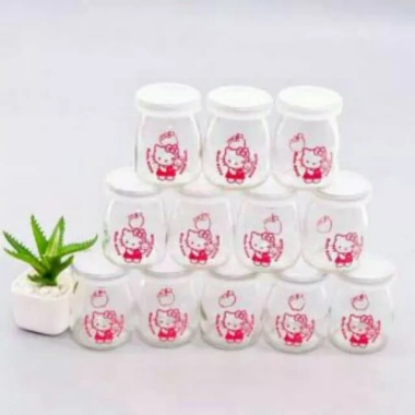 Bộ 12 hũ thủy tinh làm sữa chua - Đựng an toàn, tái sử dụng, giá chỉ 43.000đ, khuyến mãi siêu tiết kiệm 5