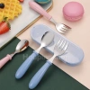 Bộ 2 cái 304 muỗng nĩa thép không gỉ + dao kéo du lịch cắm trại, trường học, văn phòng - Giá chỉ 31.900₫ 7