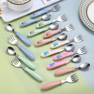 Bộ 2 cái 304 muỗng nĩa thép không gỉ + dao kéo du lịch cắm trại, trường học, văn phòng - Giá chỉ 31.900₫