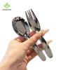 Bộ 2 Cái HENGHOME Thìa Nĩa Hộp Trẻ Em Thép Không Gỉ, Dao Kéo Di Động Cho Bé 4