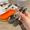 Bộ 2 Cái Hộp Nĩa Thìa Trẻ Em Thép Không Gỉ – Dao Kéo Di Động, Dụng Cụ Ăn Bé 3