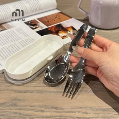 Bộ 2 Cái Hộp Nĩa Thìa Trẻ Em Thép Không Gỉ – Dao Kéo Di Động, Dụng Cụ Ăn Bé 8 Bộ 2 Cái Hộp Nĩa Thìa Trẻ Em Thép Không Gỉ – Dao Kéo Di Động, Dụng Cụ Ăn Bé 8