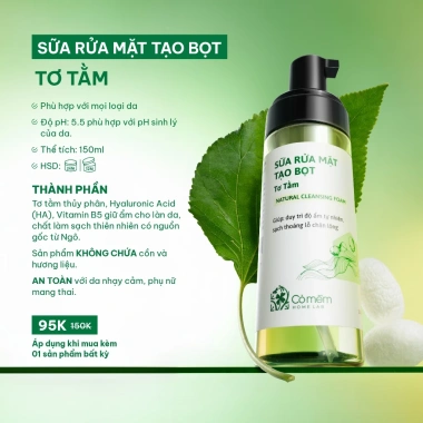 Bộ 2 chai sữa rửa mặt tạo bọt sâu sạch, không khô da - Dành cho da dầu, da khô - Giá chỉ 190.000 dong