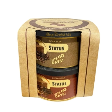 Bộ 2 Gel Thơm Khử Mùi Ô Tô Status Chống Say Xe - Giá Giảm 174.999 VND