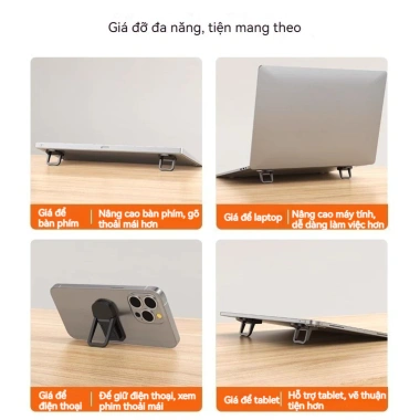 Bộ 2 Giá Đỡ Tản Nhiệt Laptop Macbook Nhôm Siêu Bền ARIAS - Đế Kê Di Động Giá 29k 7
