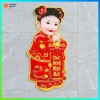 Bộ 2 Hình Dán Cửa 3D Bé Trai Bé Gái Cầm Liễng Đỏ Nhung – Trang Trí Tết 25x55cm 5