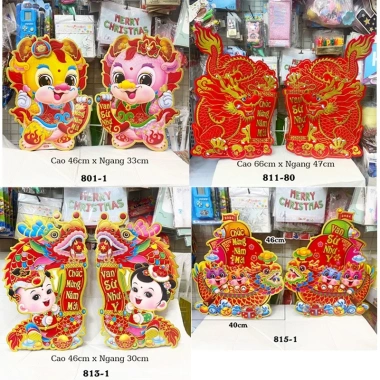 Bộ 2 Hình Tết Bính Ngọ 2.026 Dán Cửa và Dán Tường - Trang Trí Tết Giá 12.600đ Giảm Sốc 3