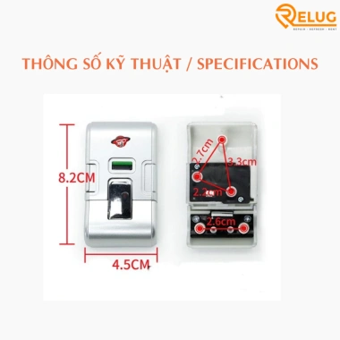 Bộ 2 khóa chốt cho vali khung nhôm - Bền đẹp, chắc chắn, giá ưu đãi 50.000đ