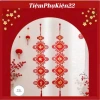 Bộ 2 Liễn Nhung Câu Đối Chúc Mừng Năm Mới - Dây Khánh Treo Tết Bính Ngọ 2.026 Giá ưu đãi 50.000