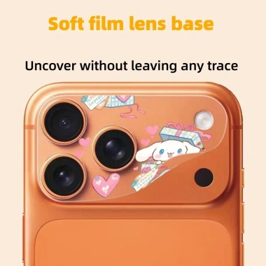 Bộ 2 miếng dán đế lấp lánh rỗng cho iPhone 17 Pro Max, 17 Pro, Ống kính mềm, giá 60.093 VND