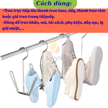 Bộ 2 Móc Treo Giày Inox Chống Rỉ – Giày Nhanh Khô, Gọn Gàng Ban Công, Sân Phơi – 59k 8 Bộ 2 Móc Treo Giày Inox Chống Rỉ – Giày Nhanh Khô, Gọn Gàng Ban Công, Sân Phơi – 59k 8