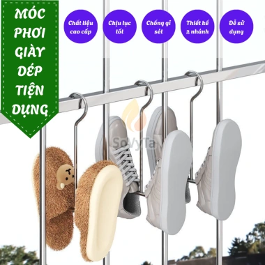 Bộ 2 Móc Treo Giày Inox Chống Rỉ – Giày Nhanh Khô, Gọn Gàng Ban Công, Sân Phơi – 59k 10 Bộ 2 Móc Treo Giày Inox Chống Rỉ – Giày Nhanh Khô, Gọn Gàng Ban Công, Sân Phơi – 59k 10