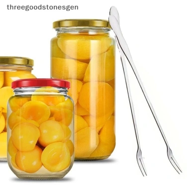 Bộ 2 Nĩa Dưa Inox Tay Cầm Dài - Muỗng Nĩa Trái Cây Thép Không Gỉ Threegoodstones