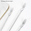 Bộ 2 Nĩa Dưa Inox Tay Cầm Dài - Muỗng Nĩa Trái Cây Thép Không Gỉ Threegoodstones 7