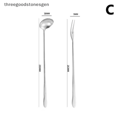 Bộ 2 Nĩa Dưa Inox Tay Cầm Dài - Muỗng Nĩa Trái Cây Thép Không Gỉ Threegoodstones 10 Bộ 2 Nĩa Dưa Inox Tay Cầm Dài - Muỗng Nĩa Trái Cây Thép Không Gỉ Threegoodstones 10
