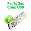 Bộ 2 Pin Sạc AA Lithium 1.5V kèm Cáp Sạc Đôi Type C - Giá chỉ 139.000 VND