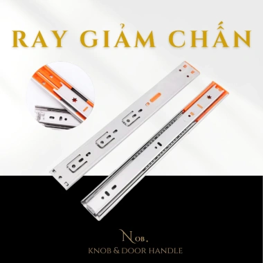 Bộ 2 Thanh Ray Bi Giảm Chấn 3 Tầng ZUB 45mm - 73.542₫ cho 1 hộc tủ (giá gốc 88.250)