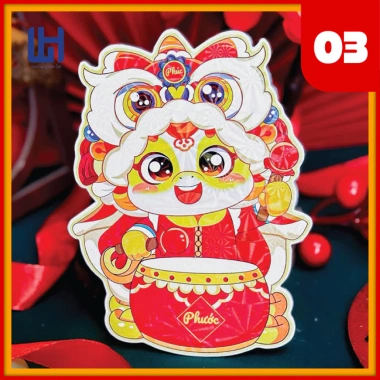 Bộ 20 bao lì xì Chibi Bình Ngọ 2.026 - Phản quang, kim loại, full mẫu A, giảm còn 6.650₫