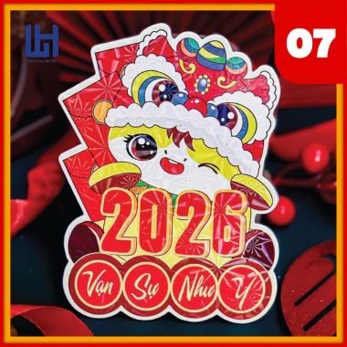 Bộ 20 bao lì xì Chibi Bình Ngọ 2.026 - Phản quang, kim loại, full mẫu A, giảm còn 6.650₫