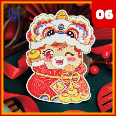 Bộ 20 bao lì xì Chibi Bình Ngọ 2.026 - Phản quang, kim loại, full mẫu A, giảm còn 6.650₫