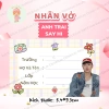 Bộ 20 Nhãn vở in hình Dương Domic Anh Trai Say Hi 5.4x9.3cm Hàn Quốc Beo Blue - Giá 12.096₫ 3