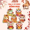 Bộ 20/50/100 Bao Lì Xì Chibi Tết Bính Ngọ 2.026 - Lì Xì Đẹp Hình Ngựa Dễ Thương, Phù Hợp Bé - Nifoki