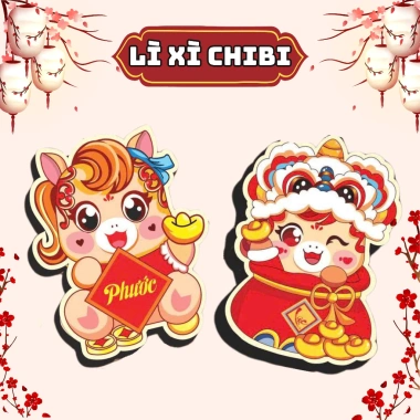 Bộ 20/50/100 Bao Lì Xì Chibi Tết Bính Ngọ 2.026 - Lì Xì Đẹp Hình Ngựa Dễ Thương, Phù Hợp Bé - Nifoki 3 Bộ 20/50/100 Bao Lì Xì Chibi Tết Bính Ngọ 2.026 - Lì Xì Đẹp Hình Ngựa Dễ Thương, Phù Hợp Bé - Nifoki 3