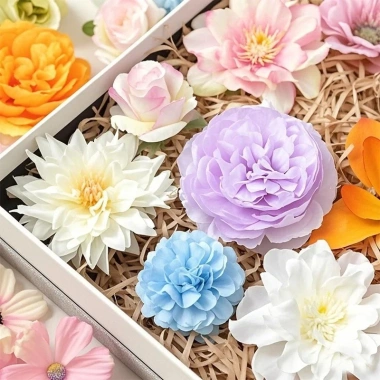 Bộ 20/52 Mini Hoa Nhân Tạo Lụa – Trang Trí DIY Cô Dâu, Đám Cưới – Giá 63,612₫ 4