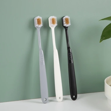 Bộ 3 Bàn Chải Nhật Bản Đầu Rộng Lông Mềm Tối Giản Dành Cho Gia Đình và Du Lịch Giá Ưu Đãi 19.800 VND