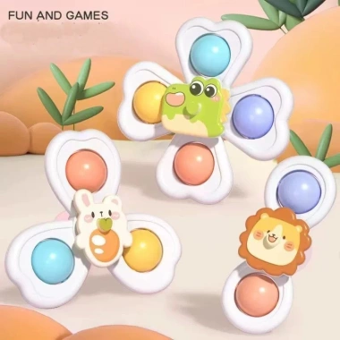 Bộ 3 Con Quay Spinner Montessori Cao Cấp Đồ Chơi Thỏ Gấu Kích Thị Giác 49.000₫ 10