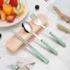Bộ 3 dụng cụ ăn uống du lịch thép không gỉ - Đũa, thìa, nĩa nhẹ, bền, tiện lợi 6