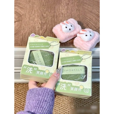 Bộ 3 miếng bọt biển rửa mặt chính hãng Amortals PL44.2 - Tạo bọt mịn, sạch sâu, giảm giá 69.000