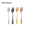 Bộ 3 miếng thép không gỉ: nĩa cà phê, trà, trái cây, kem, bánh cho bé - chỉ 42.900₫