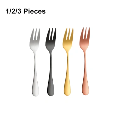 Bộ 3 miếng thép không gỉ: nĩa cà phê, trà, trái cây, kem, bánh cho bé - chỉ 42.900₫