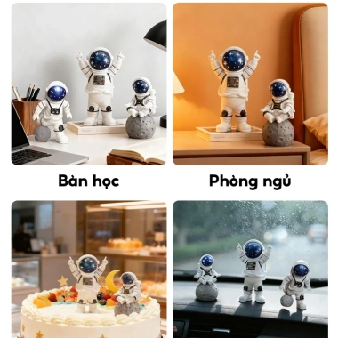 Bộ 3 Mô Hình Phi Hành Gia Vũ Trụ ICON - Trang Trí Bàn Làm Việc, Bánh Kem, Decor Nhà Cửa, Resin Cao Cấp, Giá 26.000₫ 8 Bộ 3 Mô Hình Phi Hành Gia Vũ Trụ ICON - Trang Trí Bàn Làm Việc, Bánh Kem, Decor Nhà Cửa, Resin Cao Cấp, Giá 26.000₫ 8