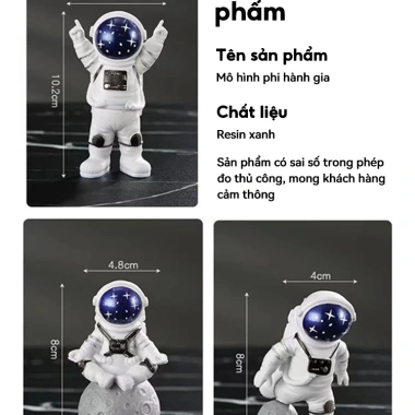 Bộ 3 Mô Hình Phi Hành Gia Vũ Trụ ICON - Trang Trí Bàn Làm Việc, Bánh Kem, Decor Nhà Cửa, Resin Cao Cấp, Giá 26.000₫ 9 Bộ 3 Mô Hình Phi Hành Gia Vũ Trụ ICON - Trang Trí Bàn Làm Việc, Bánh Kem, Decor Nhà Cửa, Resin Cao Cấp, Giá 26.000₫ 9