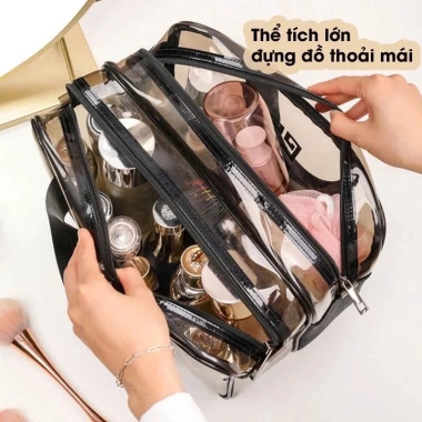 Bộ 3 túi đựng mỹ phẩm trong suốt gọn gàng – HM558, giảm còn 48.000₫ 4 Bộ 3 túi đựng mỹ phẩm trong suốt gọn gàng – HM558, giảm còn 48.000₫ 4