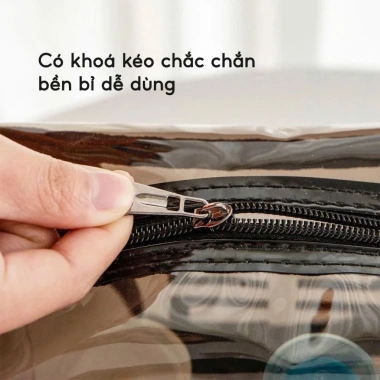 Bộ 3 túi đựng mỹ phẩm trong suốt gọn gàng – HM558, giảm còn 48.000₫